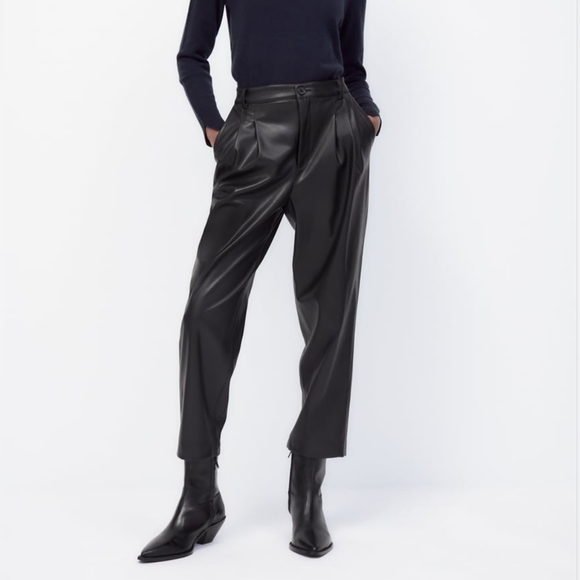 Zara faux leather trousers, small - Picture 1 of 6
